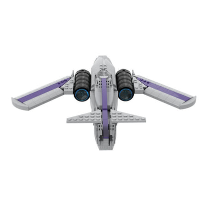 Retro Twin-Engine Spaceplane MOC Building Kit - 5