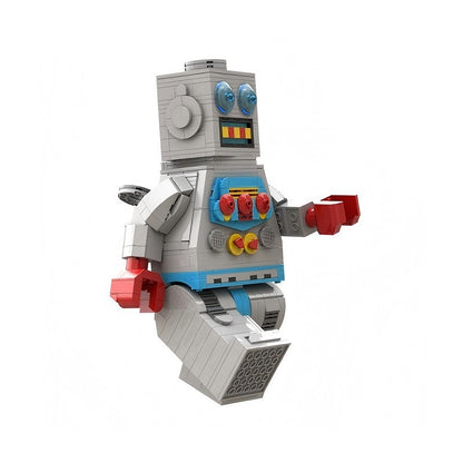 Retro Wind-Up Clockwork Robot MOC Building Kit | Mechanical Figure - 1
