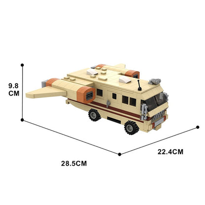 Retro Winged Space Camper Building Kit | Space RV LEGO-Compatible MOC - 5