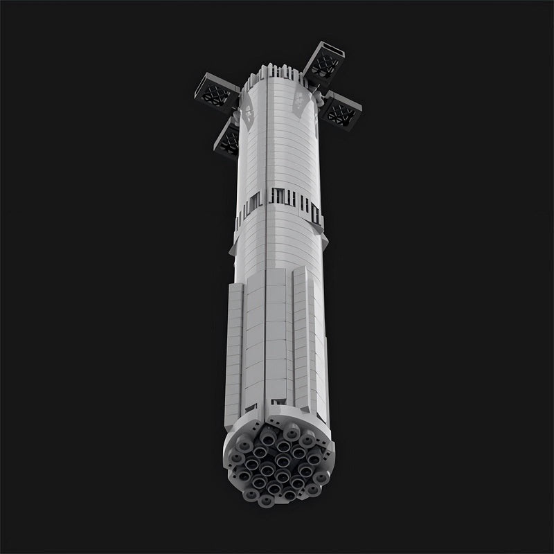 Reusable Starship Rocket MOC Building Kit | Super Heavy Space Model - 3