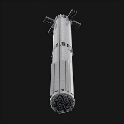 Reusable Starship Rocket MOC Building Kit | Super Heavy Space Model - 3
