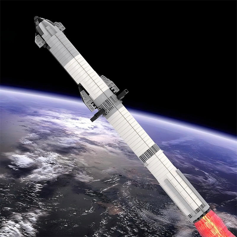 Reusable Starship Rocket MOC Building Kit | Super Heavy Space Model - 5