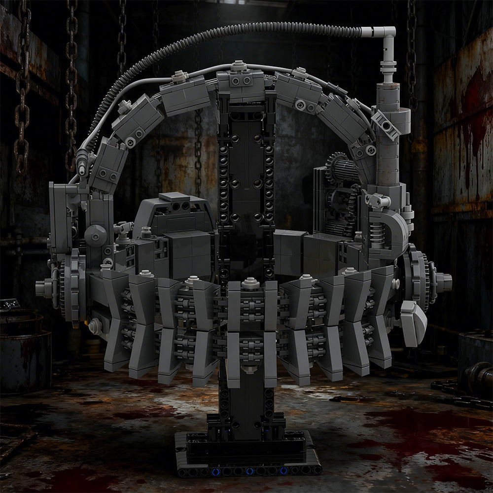 reverse bear trap building kit | saw | lego compatible moc - 1