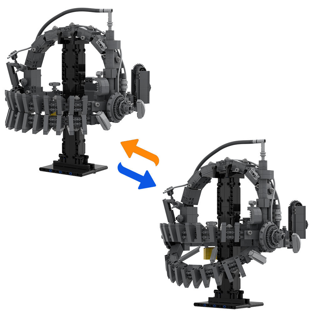 reverse bear trap building kit | saw | lego compatible moc - 6
