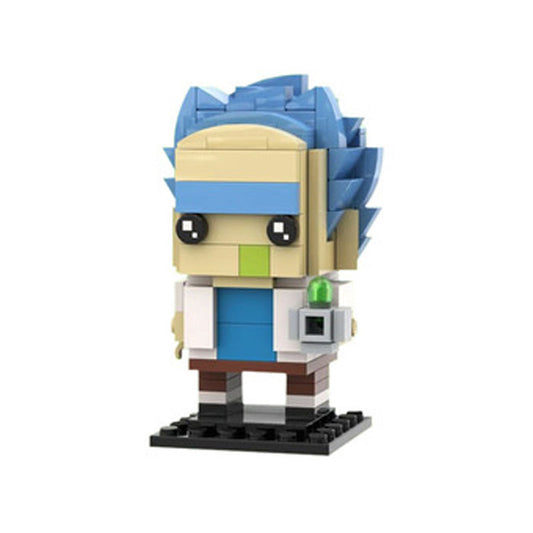 rick sanchez brickheadz building set | rick and morty | moc-18188 - 1