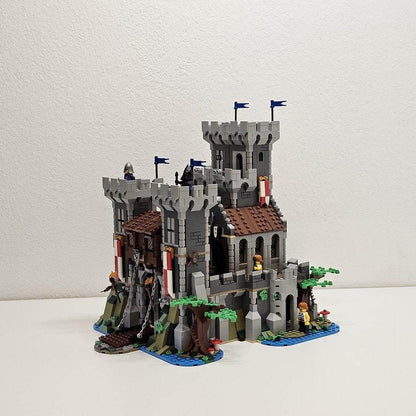 Riverside Fortress Castle MOC Medieval Architecture Building Kit - 2