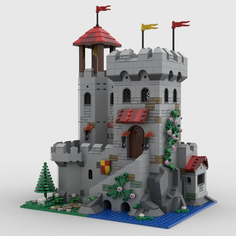 Riverside Fortress Outpost MOC Medieval Castle Building Kit - 1