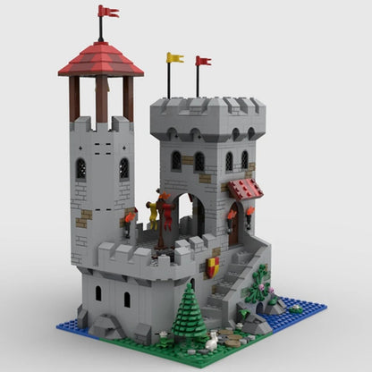 Riverside Fortress Outpost MOC Medieval Castle Building Kit - 2