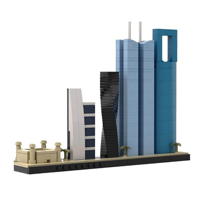 Riyadh Skyline Building Kit | Saudi Arabia LEGO-Compatible MOC - 1