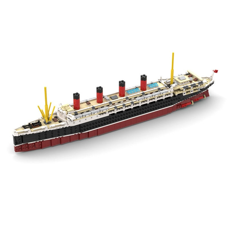 RMS Lusitania MOC Historical Ship Building Kit | Ocean Liner Model - 1