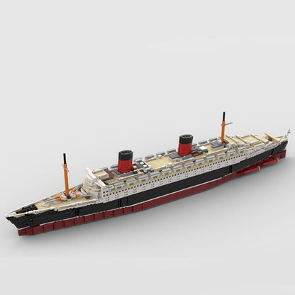 RMS Queen Elizabeth MOC Building Kit | Historical Ocean Liner Model - 2