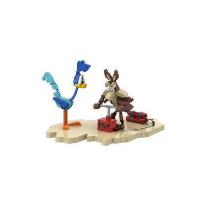 roadrunner and wile e coyote building set | moc-214247 - 2