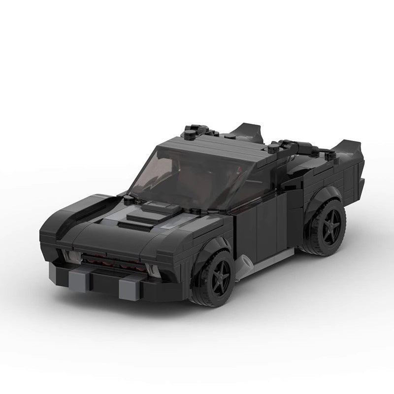 robert pattinson batmobile building set | compatible with lego - 1