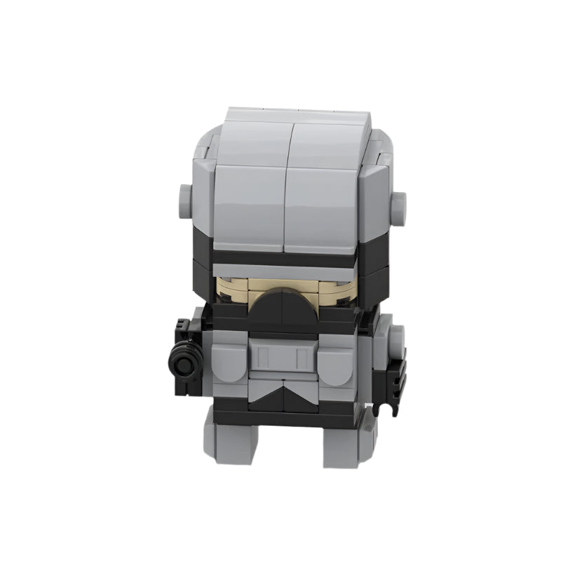 robocop brickheadz style moc | lego-compatible sci-fi figure - 1