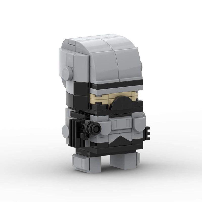 robocop brickheadz style moc | lego-compatible sci-fi figure - 3