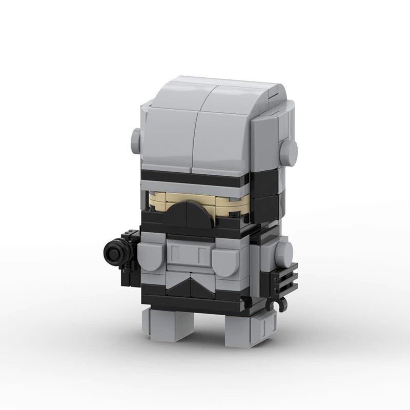 robocop brickheadz style moc | lego-compatible sci-fi figure - 4