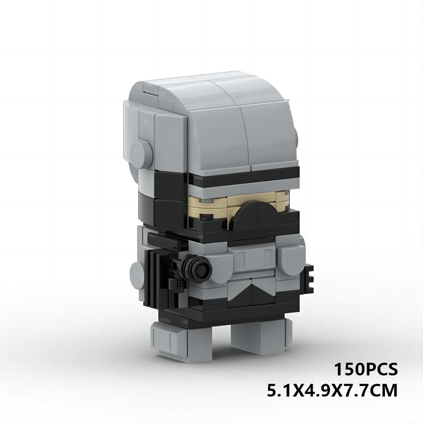 robocop brickheadz style moc | lego-compatible sci-fi figure - 5