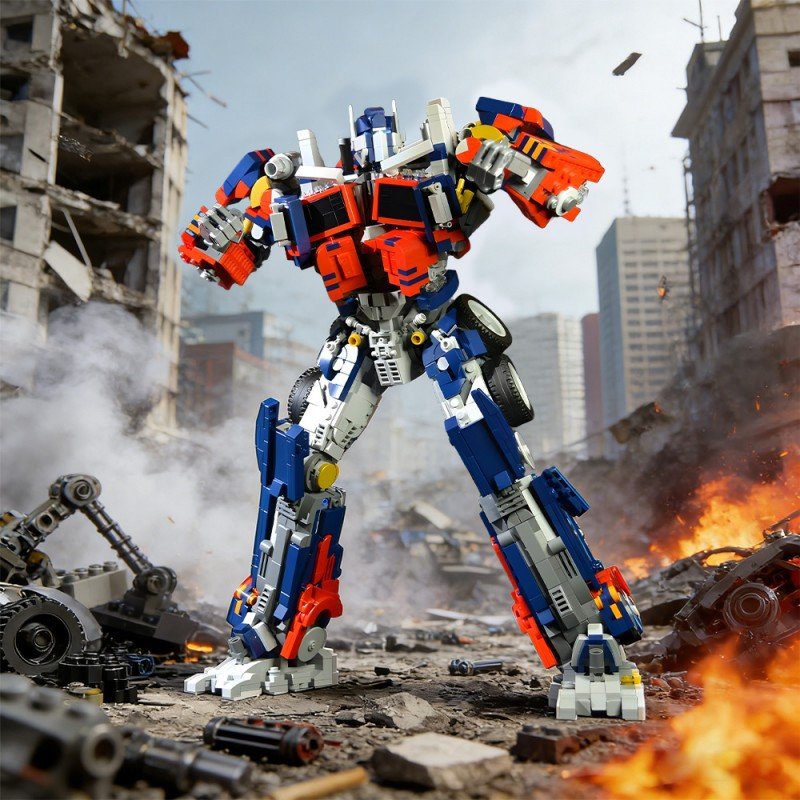 Robot Leader Mecha Building Kit | LEGO-Compatible MOC - 1