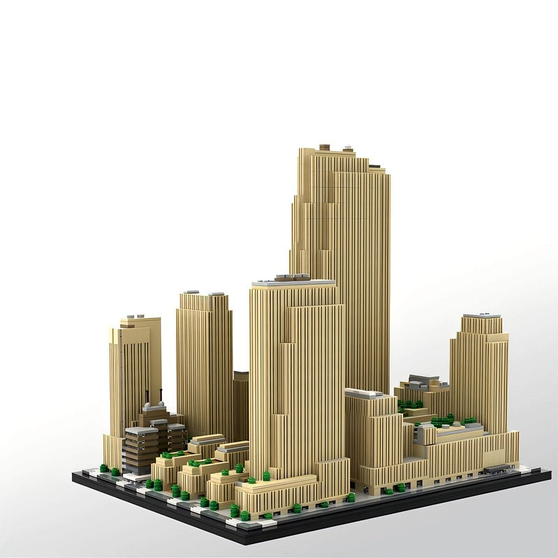 Rockefeller Center NYC Skyscraper Building Kit | LEGO-Compatible MOC - 4