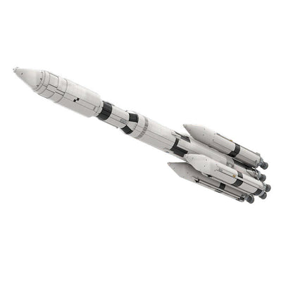 Rocket Saturn V MLV-25L MOC Building Kit | LEGO-Compatible MOC - 2