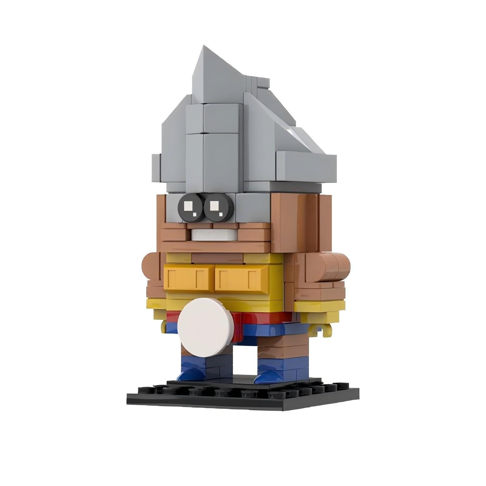 rocky gibraltar brickheadz moc building set | toy story | lego compatible - 2