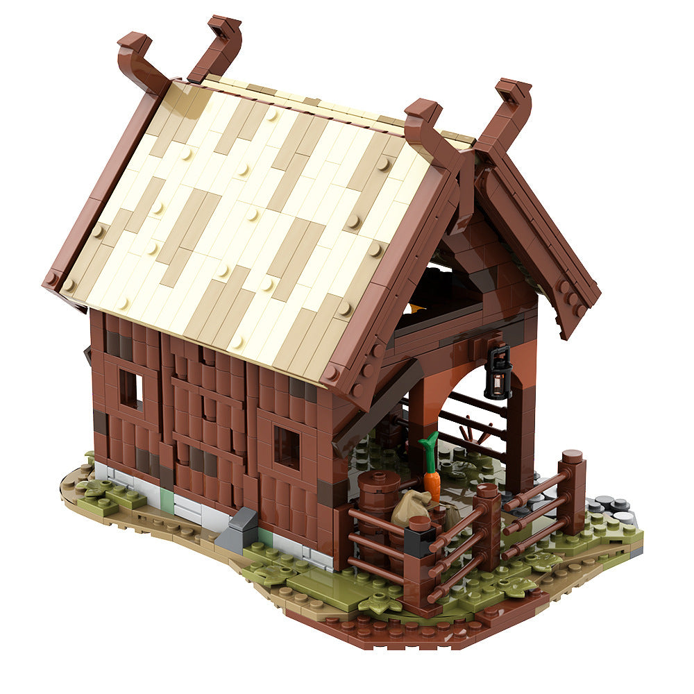 rohan stable building set | lotr | moc-139263 - 5