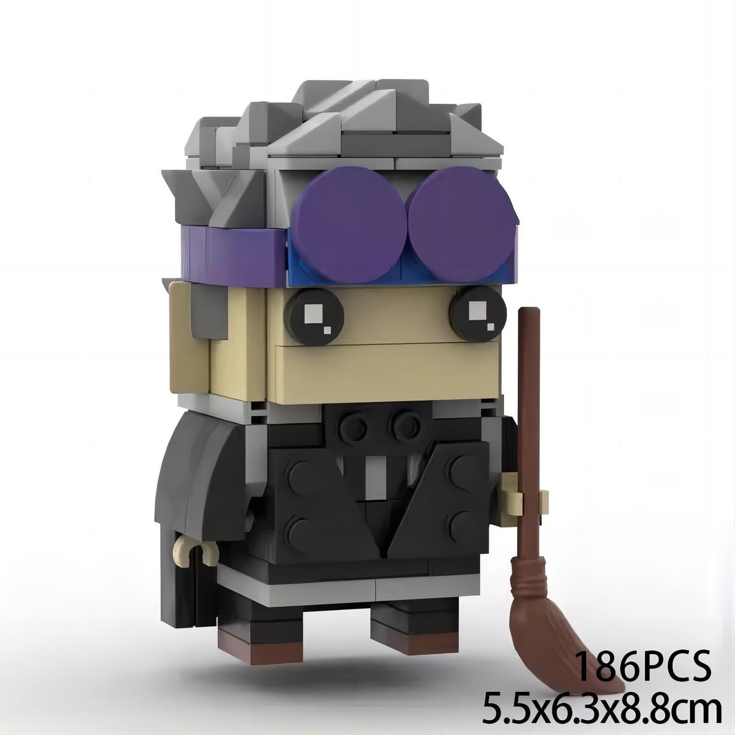 rolanda hooch brickheadz moc set | harry potter | compatible with lego bricks - 3