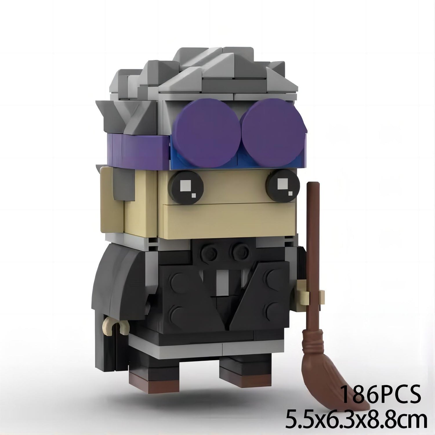 rolanda hooch brickheadz moc set | harry potter | compatible with lego bricks - 3