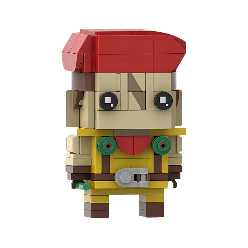 rolento brickheadz building kit | street fighter | moc-138380 - 1