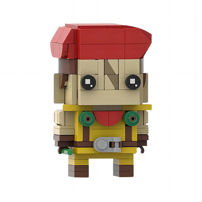 rolento brickheadz building kit | street fighter | moc-138380 - 1