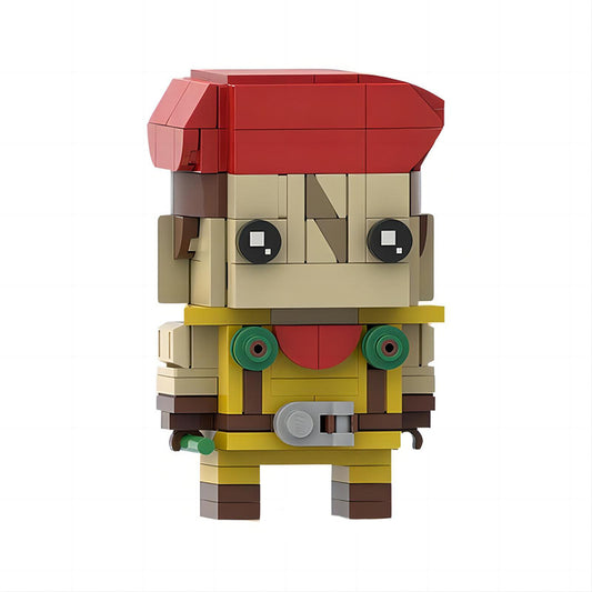 rolento brickheadz building kit | street fighter | moc-138380 - 1