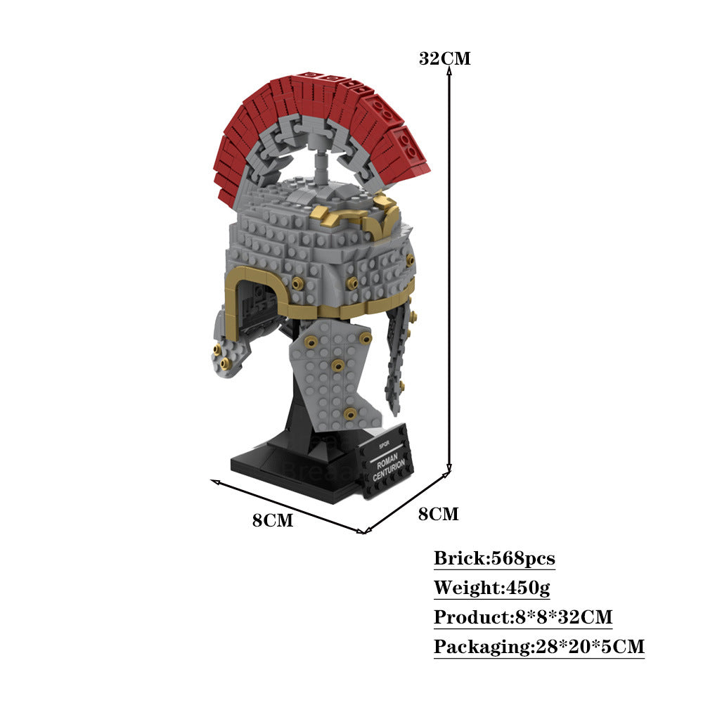 roman centurion helmet building set | moc-89490 - 4