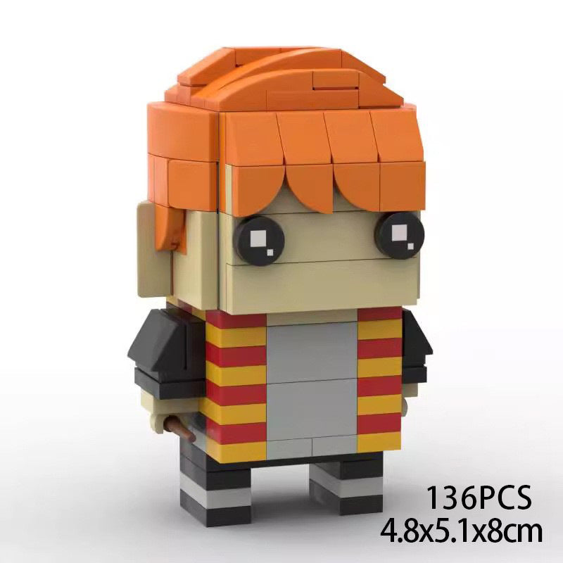 ron weasley brickheadz moc set | harry potter  | compatible with lego - 3