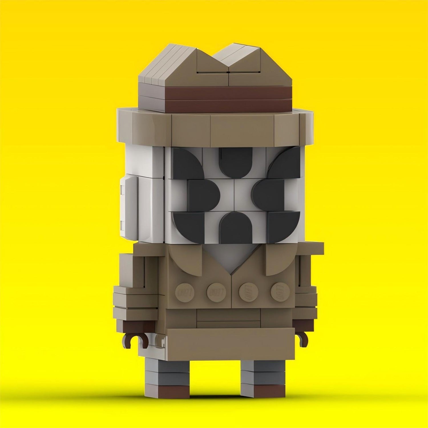 rorschach brickheadz building kit | watchmen | moc-117435 - 3