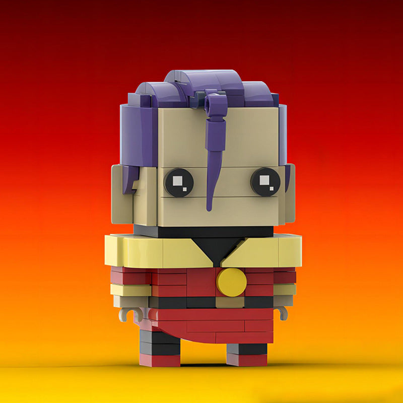 rose brickheadz building kit | street fighter | moc-138385 - 2