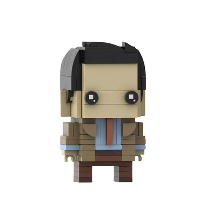 ross geller brickheadz building kit | friends | moc-217690 - 2