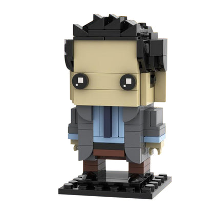 ross geller brickheadz building set | friends | moc-133943 - 2
