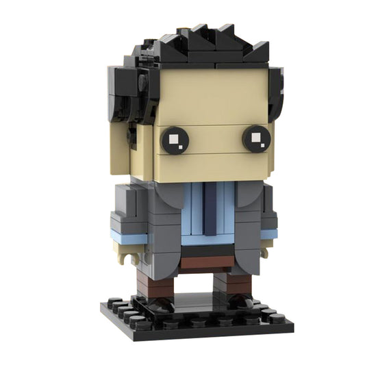 ross geller brickheadz building set | friends | moc-133943 - 3