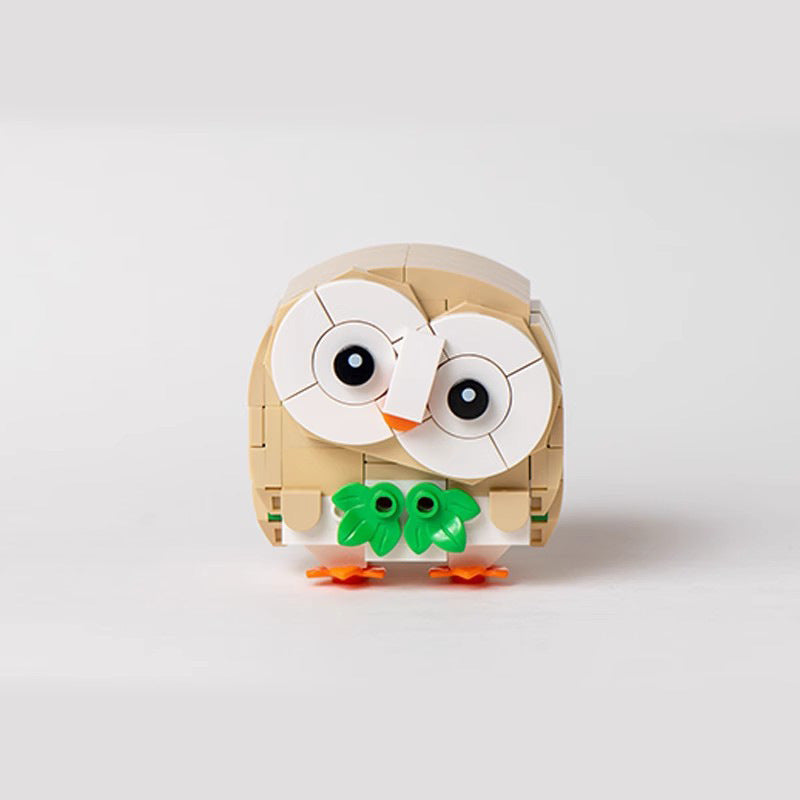 rowlet the pokemon building set | moc-145301 - 3