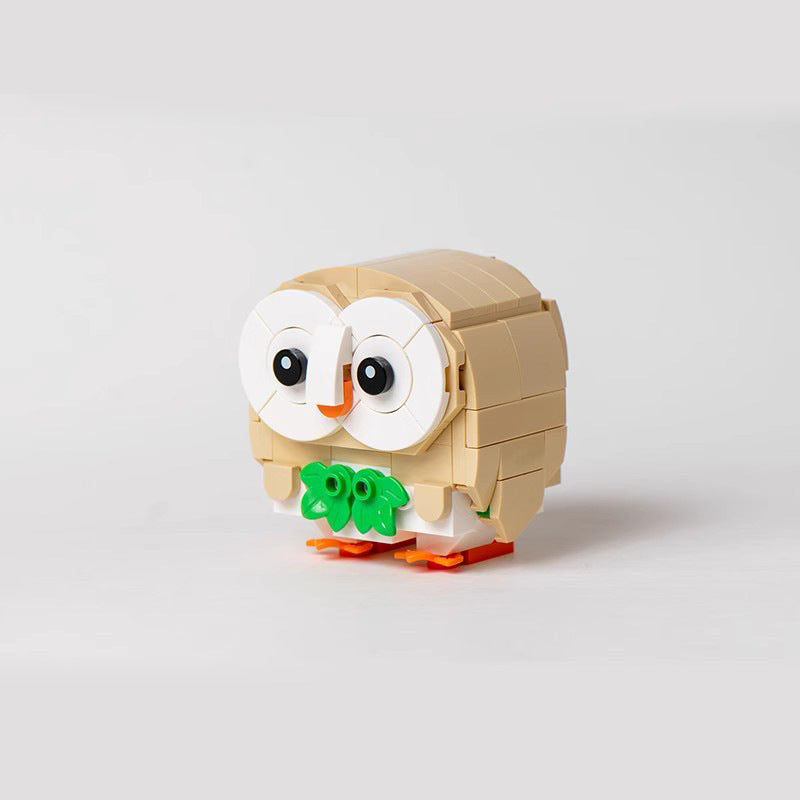 rowlet the pokemon building set | moc-145301 - 4