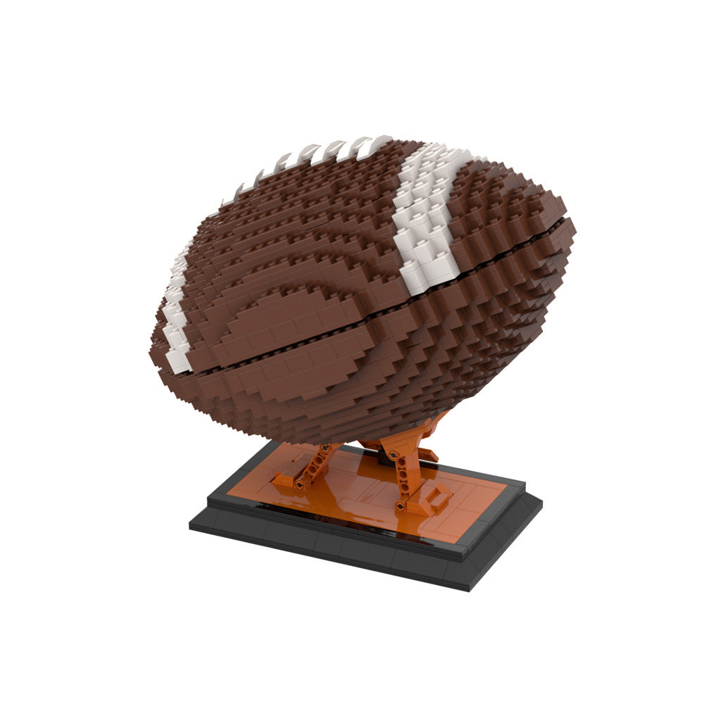 rudby super bowl building set | lego compatible - 5