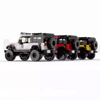 Rugged 4x4 Off-Road Vehicle MOC Building Kit | Adventure SUV Model - 2