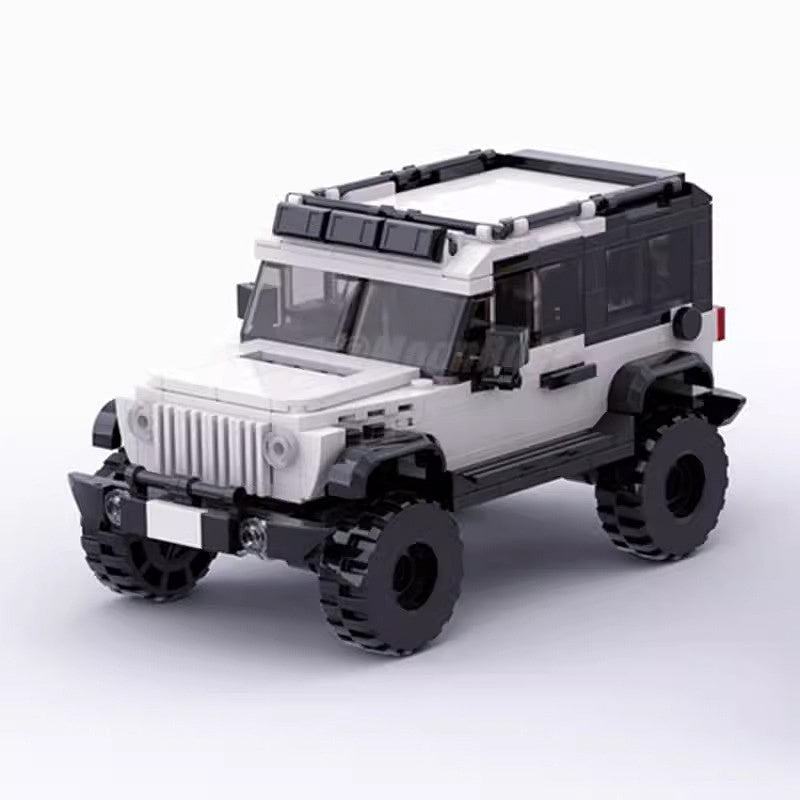Rugged 4x4 Off-Road Vehicle MOC Building Kit | Adventure SUV Model - 5
