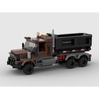 Rugged Gravel Dump Truck MOC Building Kit - 4