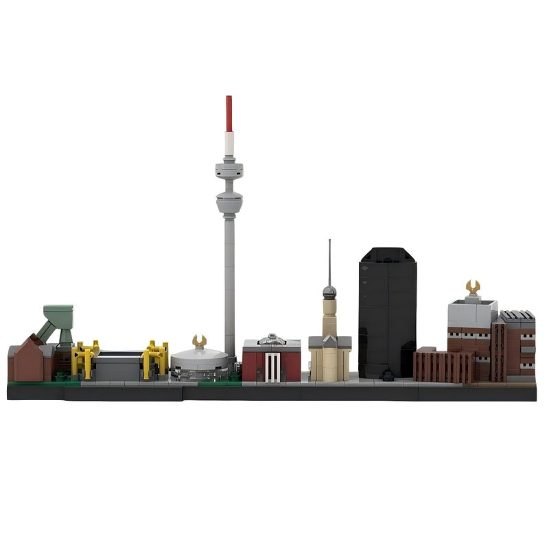 Ruhr Region Skyline Germany Architecture Building Kit | LEGO-Compatible MOC - 1