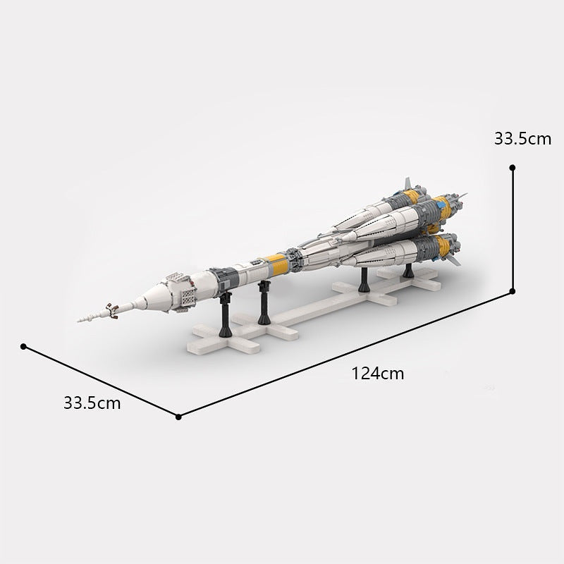 Russian Soyuz-FG Rocket MOC Building Kit | Space Launch Vehicle Model - 4