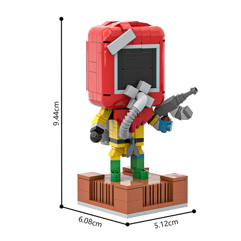 rust hazmat building set | lego compatible - 4