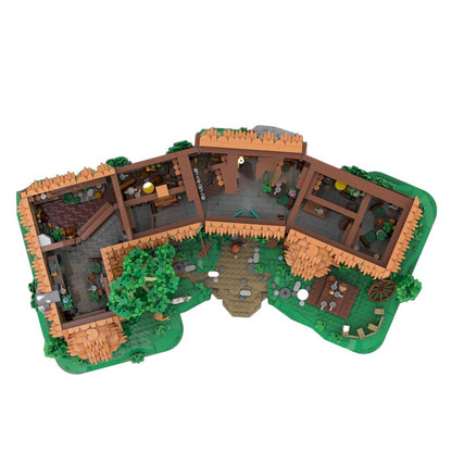 Rustic Fantasy Village Inn MOC Tavern Architecture Building Kit - 2