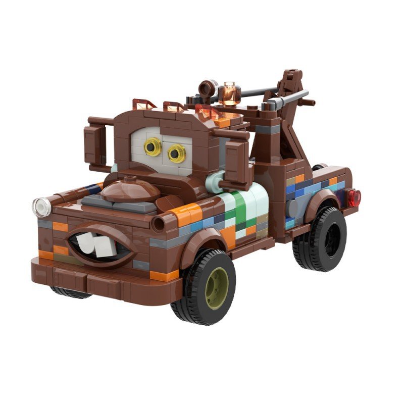 Rusty Vintage Tow Truck MOC Building Kit | Cartoon-Style Recovery Vehicle Model - 1