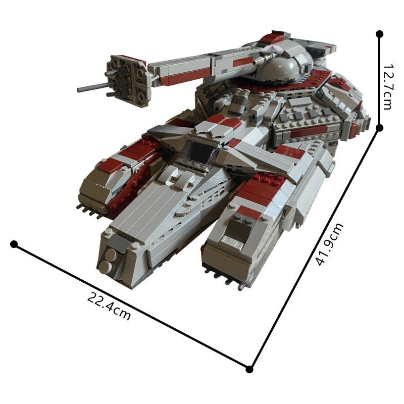 RX-200 Republic Heavy Stun Tank MOC Building Kit | LEGO-Compatible MOC - 1